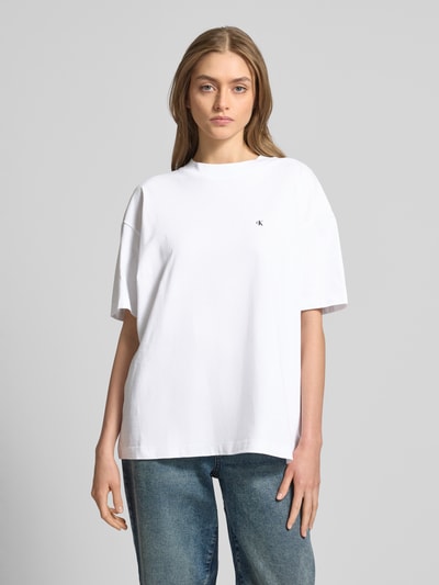 Calvin Klein Jeans T-shirt met labelprint Wit - 4