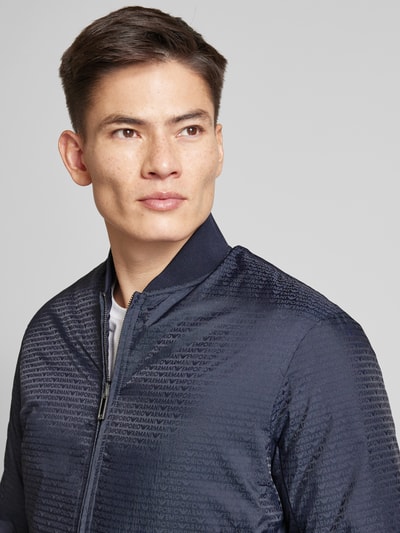 Emporio Armani Bomberjacke mit Stehkragen Marine 3