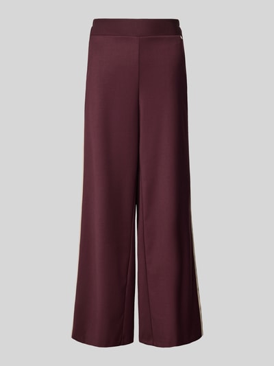 Rinascimento Stoffhose mit weitem Bein und elastischem Bund Bordeaux 6
