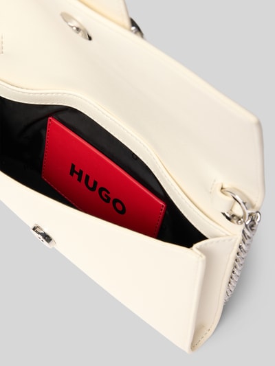 HUGO Handtasche mit Label-Applikation Modell 'Mel 2.0' Offwhite 5