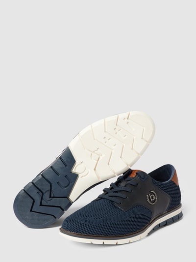 bugatti Schnürschuhe mit Label-Detail Modell 'Sandman' Marine 4