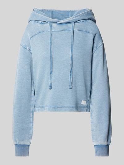 G-Star Raw Loose Fit Hoodie in unifarbenem Design Jeansblau 2