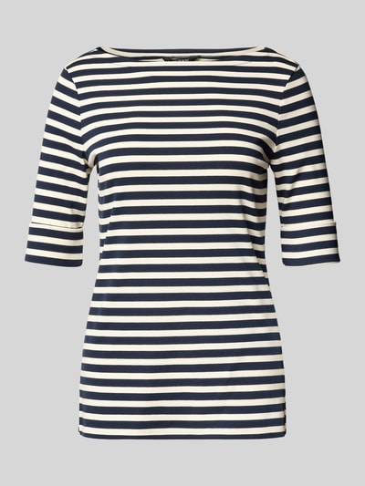 Lauren Ralph Lauren T-Shirt mit 1/2-Ärmel Modell 'JUDY' Dunkelblau 2