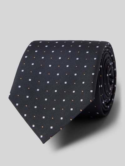 BOSS Stropdas van zijdemix Zwart - 1