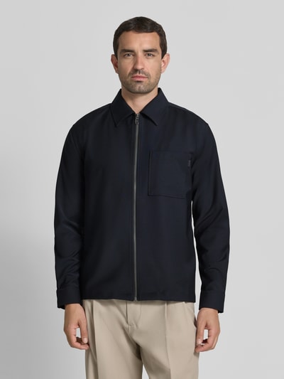 JOOP! COLLECTION jack met kentkraag en ritssluiting model 'Keano' Marineblauw - 4