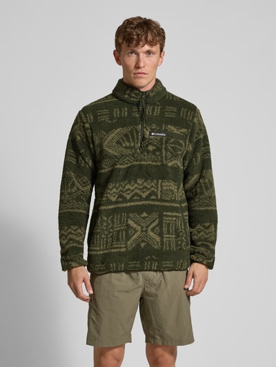 COLUMBIA Sweatshirt aus Teddyfell Oliv 4
