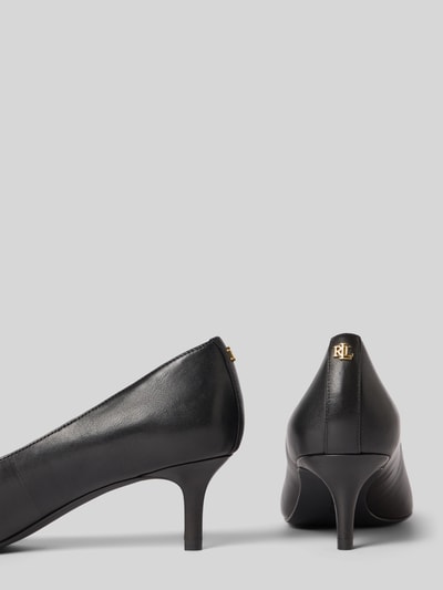 Lauren Ralph Lauren Czółenka skórzane na szpilce model ‘ADRIENNE’ Czarny 2