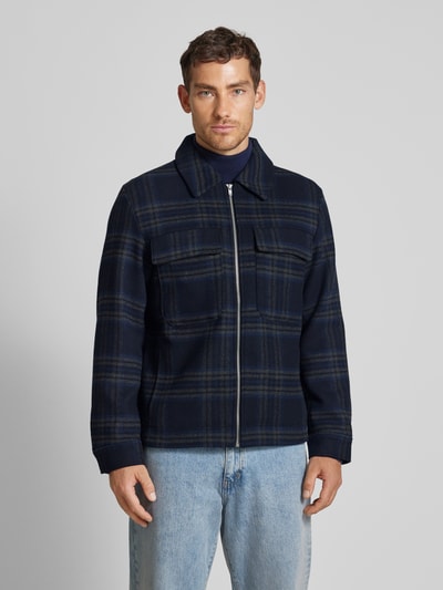 Jack & Jones Premium Jack met kentkraag, model 'BLURUSSEL' Donkerblauw - 4