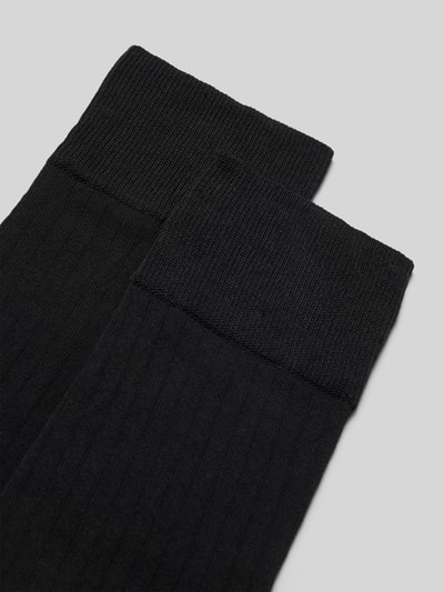 Christian Berg Men Socken mit Label-Print im 2er-Pack Black 2