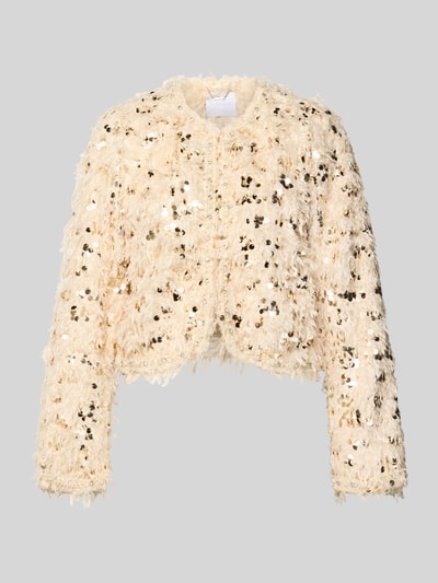 Rich & Royal Blazer mit Paillettenbesatz Ecru 2