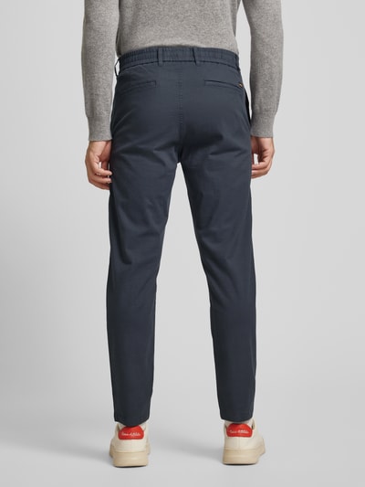 BOSS Orange Tapered fit chino met tunnelkoord Donkerblauw - 5