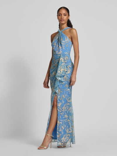 Adrianna Papell Maxi-jurk met volants en knoopdetail Lichtblauw - 1