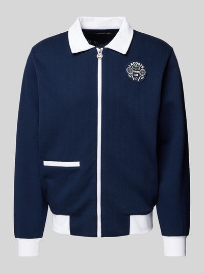 Lacoste Sweatjacke mit Label-Badge Dunkelblau 2