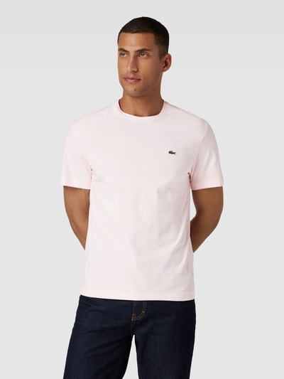Lacoste T-shirt met logopatch Roze - 4