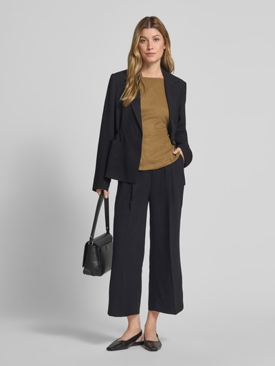 Someday Bootcut Fit Stoffhose aus Viskose-Leinen-Mix Modell 'Celino' Black 1