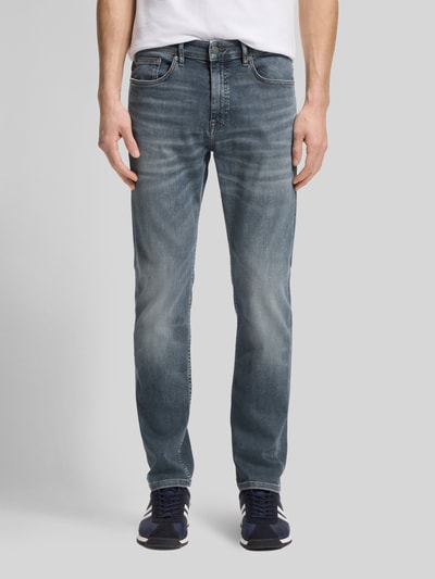 BOSS Orange Slim Fit Jeans aus Baumwoll-Mix Modell 'DELAWARE BO' Mittelgrau 4