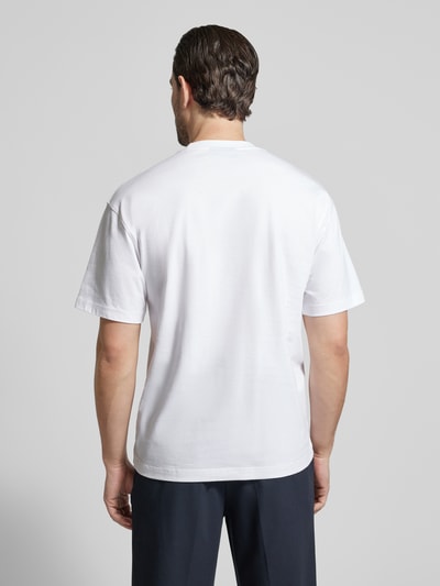 Strellson Koszulka T-shirt z czystej bawełny, krój regular fit, model 'KARAN' Biały 5