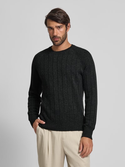 GRAN SASSO Wollen pullover met kasjmier Antraciet - 4
