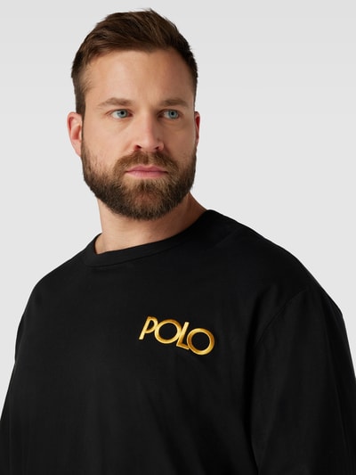 Polo Ralph Lauren Big & Tall Bluzka PLUS SIZE z długim rękawem i okrągłym dekoltem Czarny 3