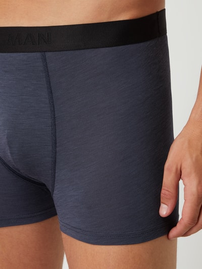 RAGMAN Trunks aus Jersey im 2er-Pack  Rauchblau 2