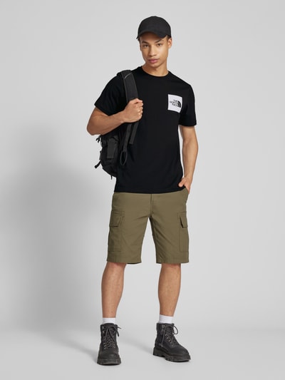 The North Face T-shirt met labelprint, model 'FINE' Wit - 1