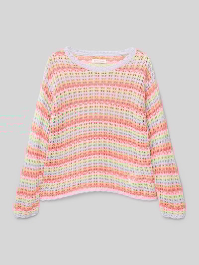 Tom Tailor Regular Fit Strickpullover aus Viskose-Mix Koralle 1