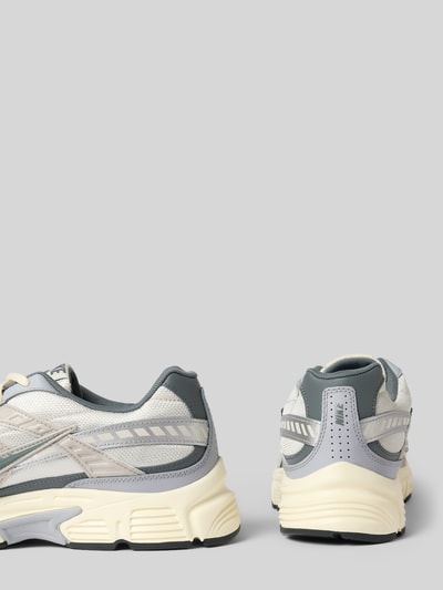 Produktfoto, Sneaker aus Leder-Mix mit Logo-Print Modell 'Initiator' von Nike in Grau und Creme, abgerundete Passform, strukturierte Oberfläche, Absatzhöhe 6 cm, Schafthöhe 6 cm, Schaftweite 6 cm, Herren Sneaker