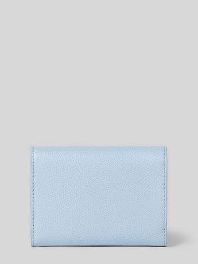 Produktfoto, Portemonnaie aus Leder Modell 'IRIDE' von FURLA in Hellblau mit feiner Narbung, diverse Fächer, Label-Detail, Damen Accessoire.