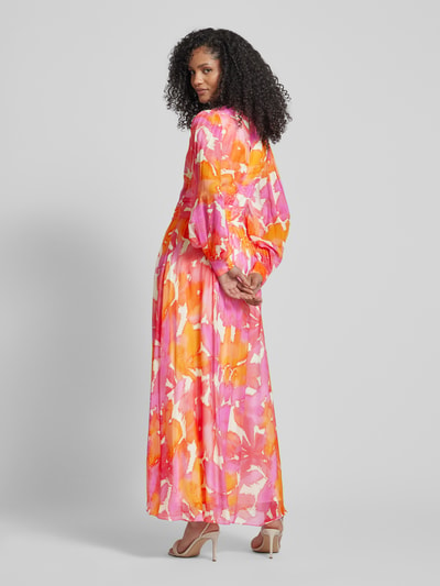 comma Maxi-jurk met all-over print Rood - 5