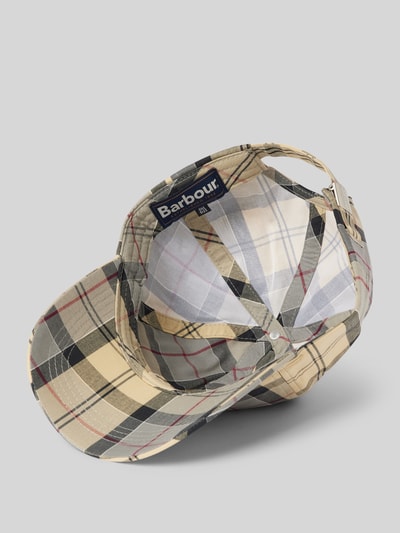 Barbour Basecap mit Label-Stitching Modell 'Tartan' Beige 2