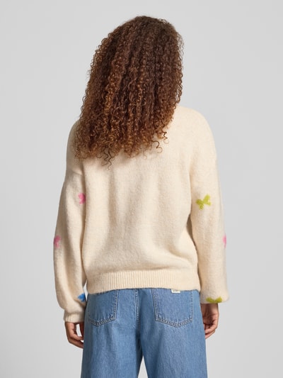 Only Relaxed fit gebreide pullover met wol, model 'BRUNHILDA LIFE' Offwhite - 5