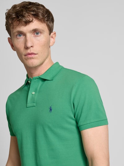 Polo Ralph Lauren Poloshirt mit Label-Stitching Gruen 3