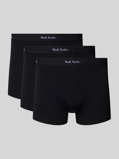 PAUL SMITH Trunks mit elastischem Logo-Bund im 3er-Pack Black 1