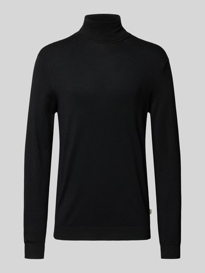 ONLY & SONS Regular fit coltrui van viscosemix, model 'WYLER' Zwart - 2