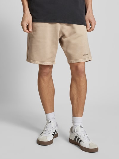 Pegador Regular Fit Sweatshorts mit Label-Detail Beige 4