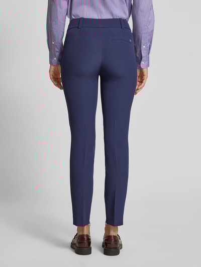 HUGO Slim Fit Anzughose mit Bügelfalten Modell 'Hedima' Marine 5