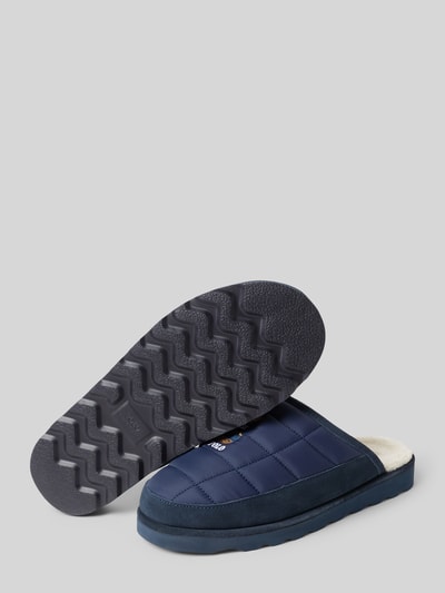 Polo Ralph Lauren Hausschuhe mit Label-Stitching und Futter aus Teddyfell Marine 4