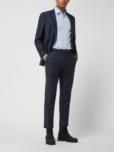 Strellson Slim Fit Anzughose mit Leinen-Anteil Modell 'Till' Marine 1