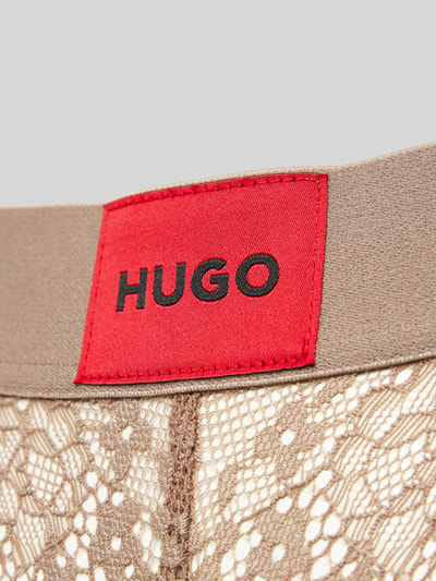 HUGO String mit Spitzenbesatz Modell 'Red Label' Taupe 2