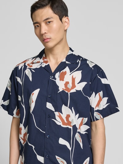 Jack & Jones Premium Koszula casualowa o kroju regular fit z kołnierzykiem typu resort model ‘PALERMO’ Ciemnoniebieski 3