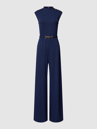 Lauren Ralph Lauren Jumpsuit met tailleriem, model 'JOSSELYN' Marineblauw - 2