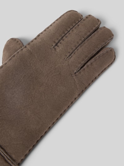 Roeckl Handschoenen van lamswol, model 'HELSINKI' Middengrijs - 3