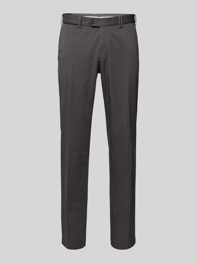 Hiltl Regular fit stoffen broek met strookzak, model 'PEAKER' Antraciet - 2