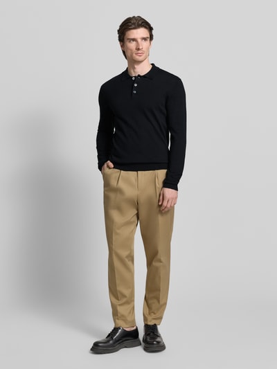 Casual Friday Strickpullover aus Baumwoll-Kaschmir-Mix Modell 'FRODE' Black 1