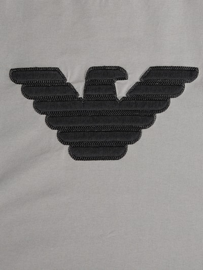 Emporio Armani T-shirt z bawełny z wyhaftowanym logo  Średnioszary 4