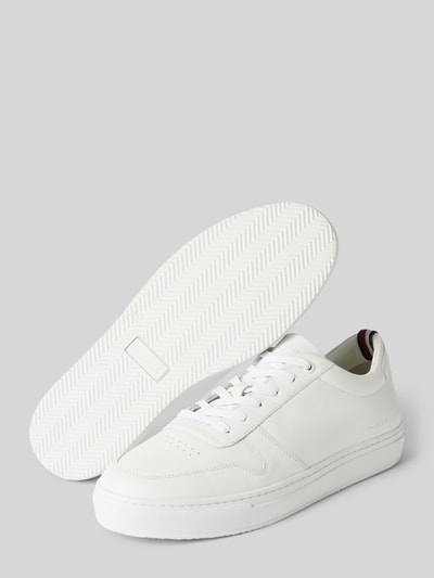 Tommy Hilfiger Sneaker aus Leder mit Label-Detail Weiss 3