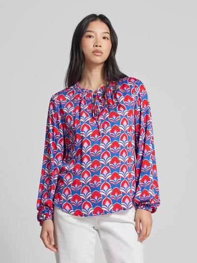 Emily Van den Bergh Bluse mit Allover-Print Rot 4