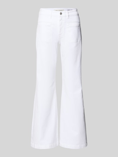 Marc O'Polo Bootcut Jeans aus Baumwoll-Mix Modell 'CAYA' Weiss 2