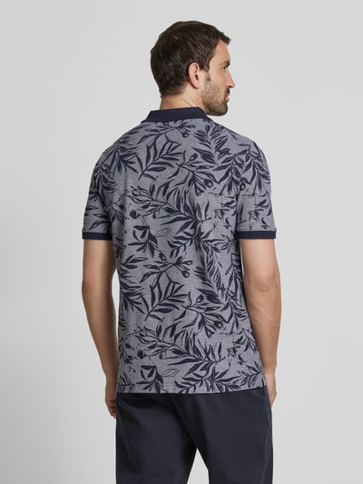 Fynch-Hatton Slim Fit Poloshirt mit Logo-Stitching Marine 5