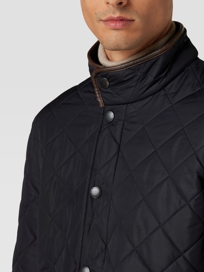 Barbour Steppjacke mit Stehkragen Modell 'BARBOUR POWELL' Marine 3